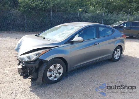 2016 Hyundai Elantra Se из США, поврежденный, VIN KMHDH4AE4GU619713